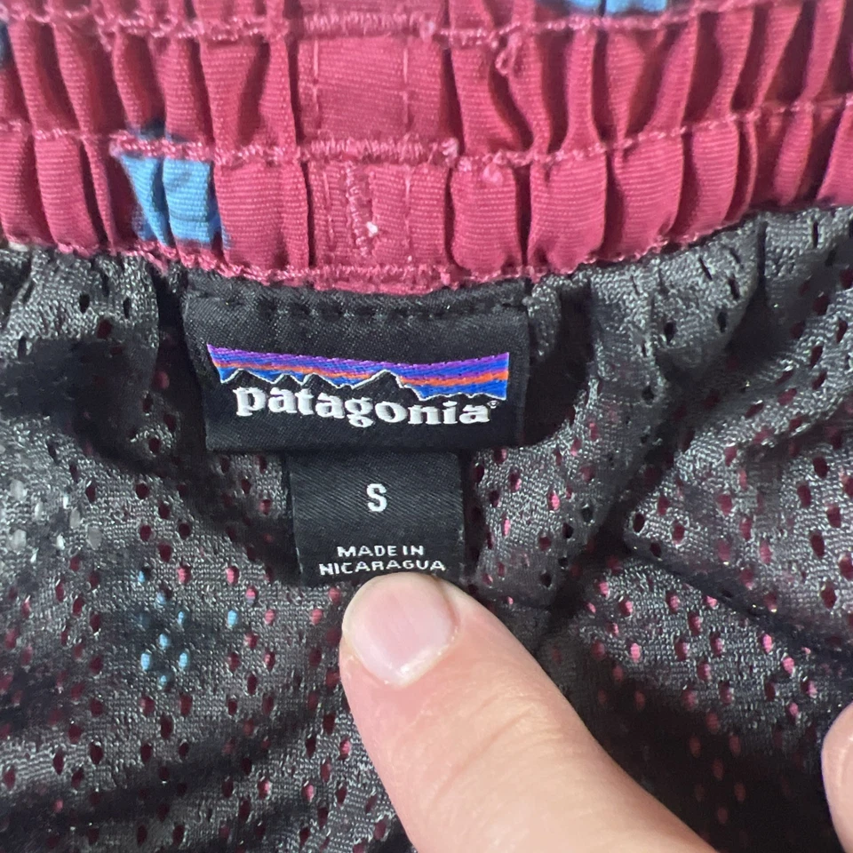 "Bañador Patagonia Baggies Shorts Para Hombre Pequeño Púrpura Estampado Frailecillo 5"" Entrepierna" Foto 3 de 4
