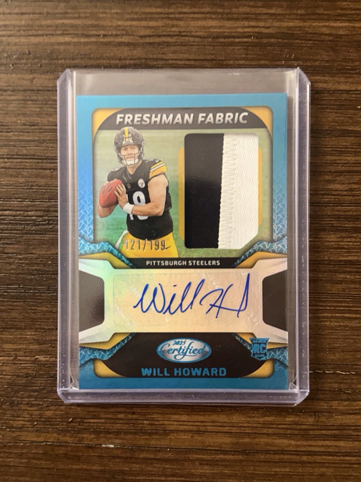 2025 Panini Certified - Freshman Fabric Will Howard Teal /199 Auto