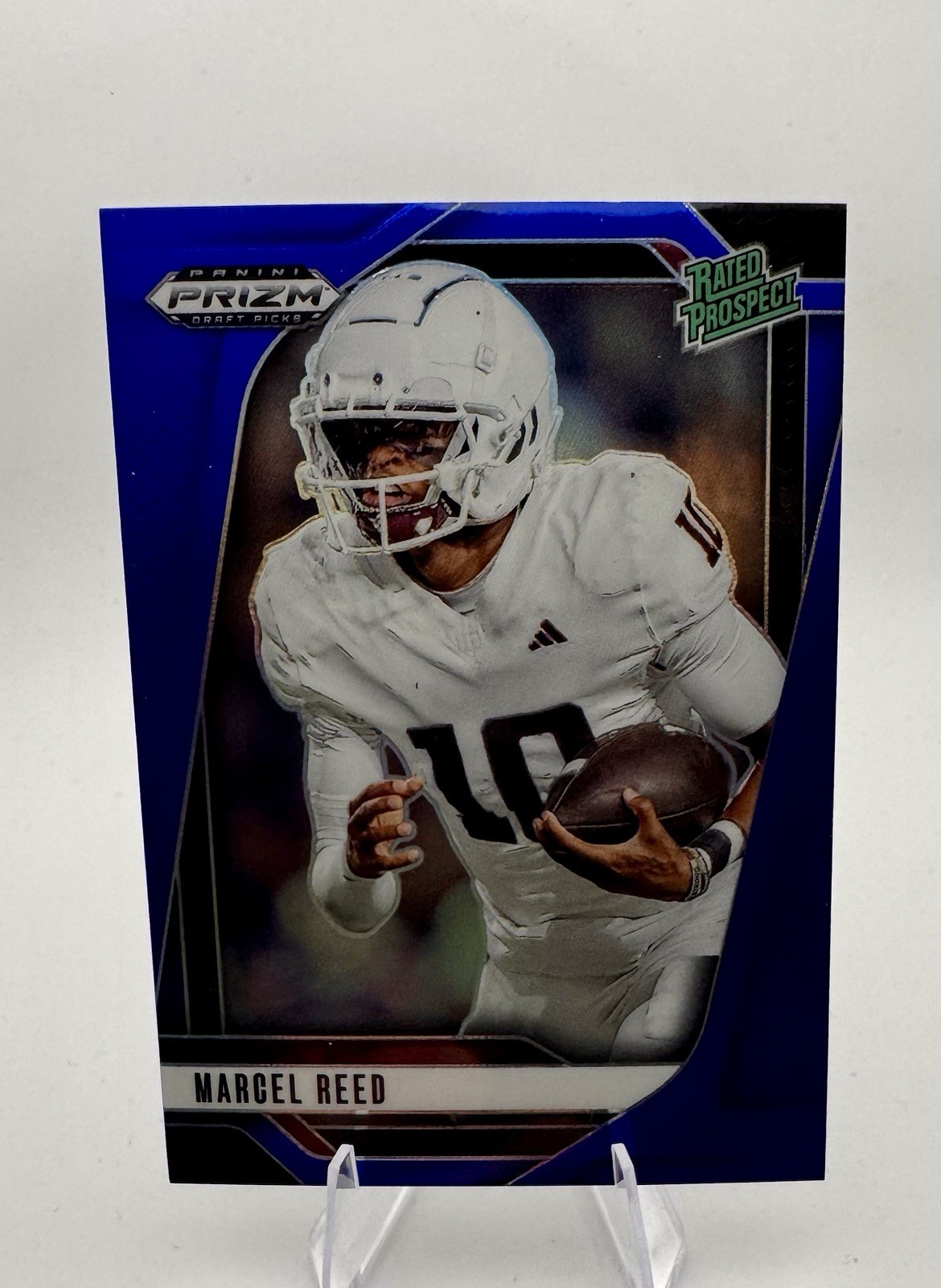 2025 Panini Prizm Draft Picks Marcel Reed #167 Blue Prizm /249 RC