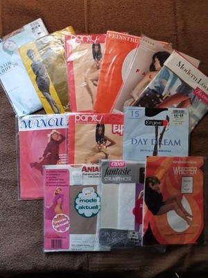 True Vintage 36 Feinstrumpfhosen 60-70er J. ORIGINAL verpackt mit Spezial GOLD