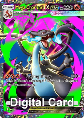 ポ*ん様 ポケモンカード MEGA CHARIZARD X #111 MINT DIGITAL Trade] Pokemon TCG Pocket Mega Charizard X - Full Art