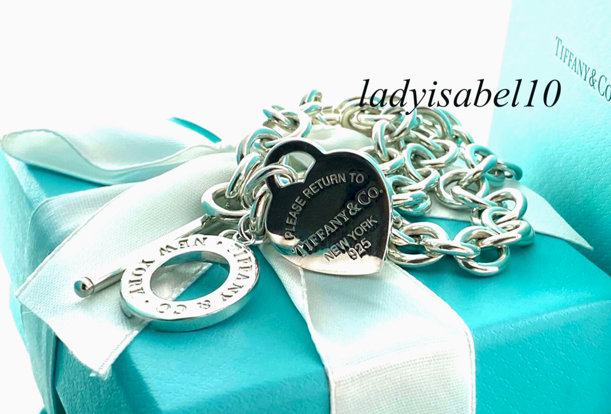 Return To Tiffany & Co. New Version Toggle Heart Tag Necklace 67gr