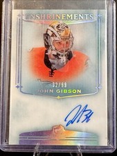 2019-20 Upper Deck The Cup John Gibson Enshrinements Autograph /99 Ducks