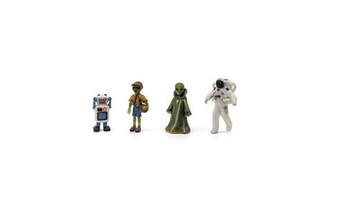 Woodland Scenics 2870 Escala N Find Me Figuras Ciencia Ficción Paquete (4) | Zustand: New