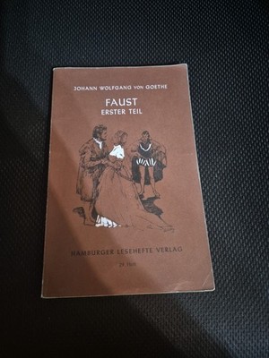 358261 Johann Wolfgang von Goethe FAUST Hamburger Lesehefte Verlag Erster Teil