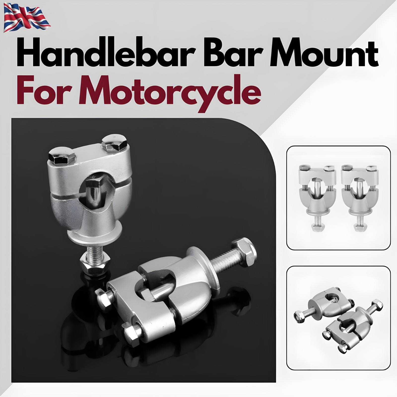 Handlebar Bar Mount Clamp Riser Risers For Motorcycle