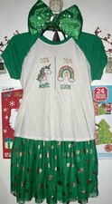 St. Patrick s day Girls Outfit with A St. Patrick s Headband to Match Sz 18