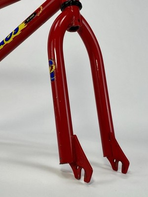 90s GIANT TOTAL CHAOS BMX oldbmx ビンテージ 1995 Giant Total Chaos Off Road BMX Frame Fork Set Red Old Mid