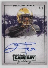 2013 Press Pass Gameday Gallery Green 1/1 Desmond Trufant #GG-DT Auto 5ov