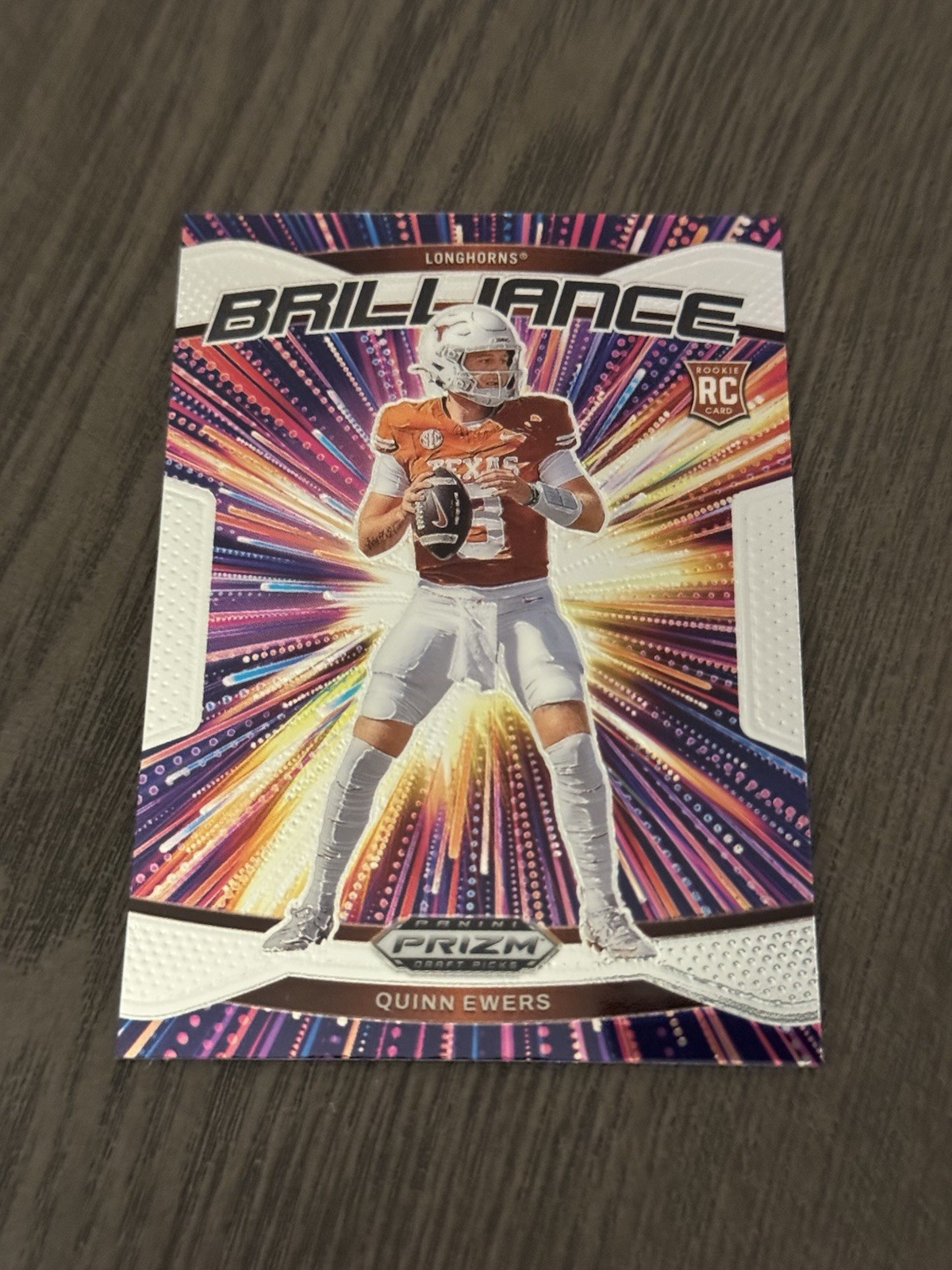 2025 Panini Prizm Draft Picks Brilliance Insert #15 QUINN EWERS Rookie Card RC