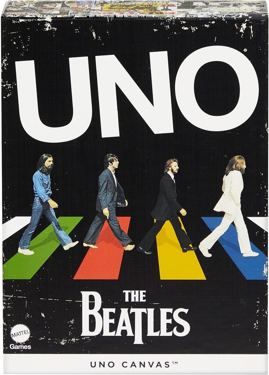 UNO CANVAS The Beatles Card Game HYH42 Mattel Game Very Popular