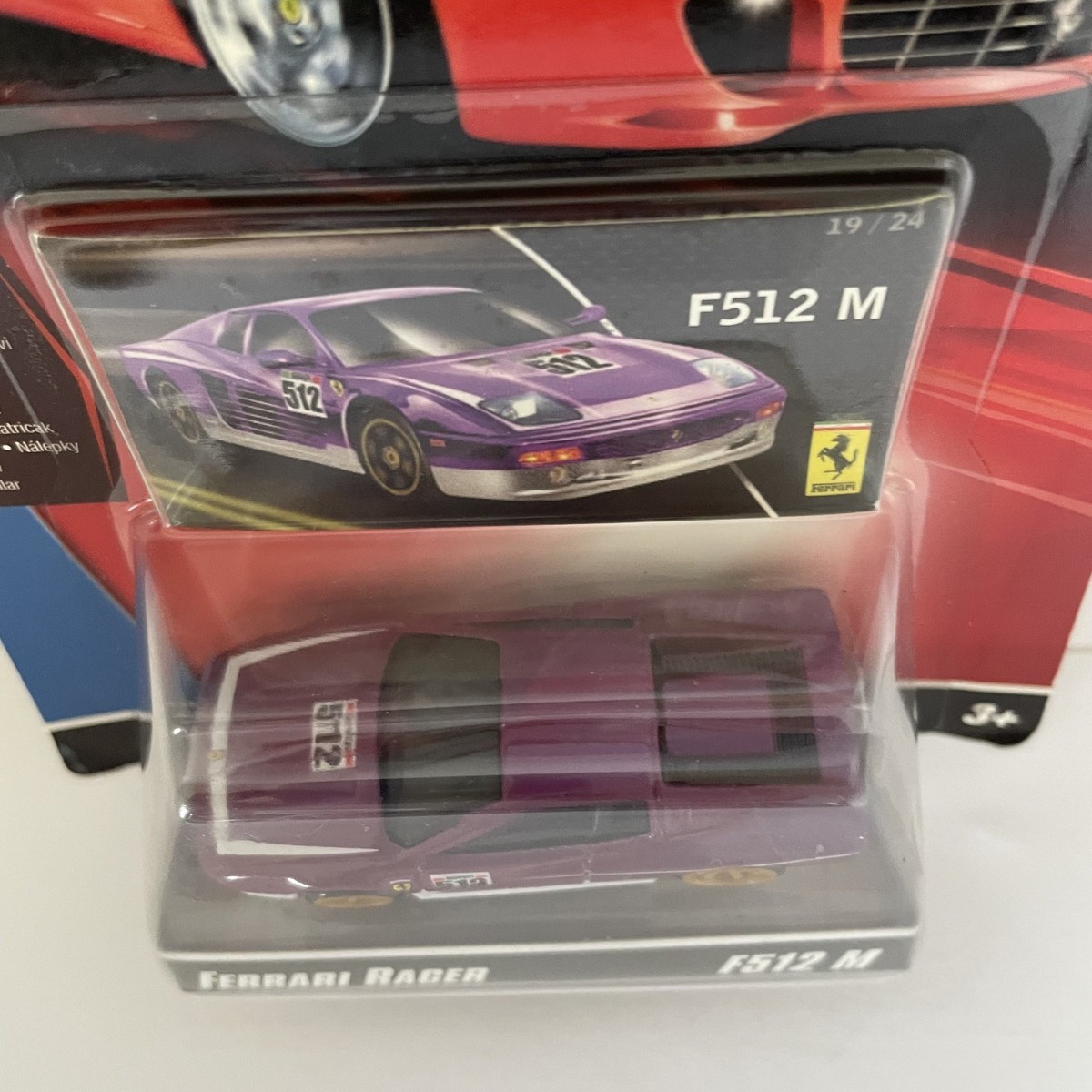 Rare Hot Wheels Ferrari Racer F512 M Purple #512 New old stock