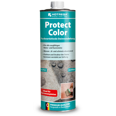 HOTREGA Steinimprägnierung Protect Color farbvertiefende Steinveredelung 1L