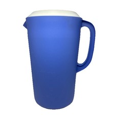 Rubbermaid 1 Gallon Plastic Blue Pitcher 3 Position Lid 2720 Tea Juice Water