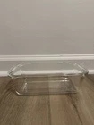 Vintage Pyrex 213 Glass Loaf Pan 1.5 Qt 22x11x6 cm Clear Baking Dish USA