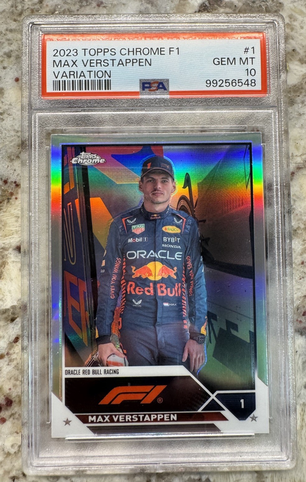 2023 Topps Chrome Formula 1 - F1 Max Verstappen IV #1 Refractor SP Variation