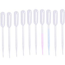 100 Pcs 0.5ml Disposable Plastic Eye Dropper Transfer Liquids Pipettes for Lab