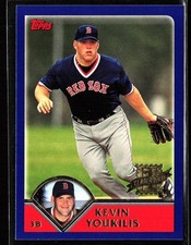 2003 Topps - #311 Kevin Youkilis (RC) - FIRST YEAR ROOKIE CARD Boston Red Sox. rookie card picture