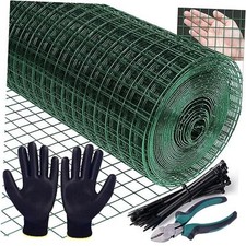 Hardware Cloth, 1/2 inch Mesh, 18 Gauge Chicken Wire, 100PCS 16 inch x 40 feet 1.17 per foot