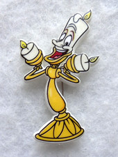 LUMIERE - Beauty & The Beast - Vintage - Disney - PIN BADGE