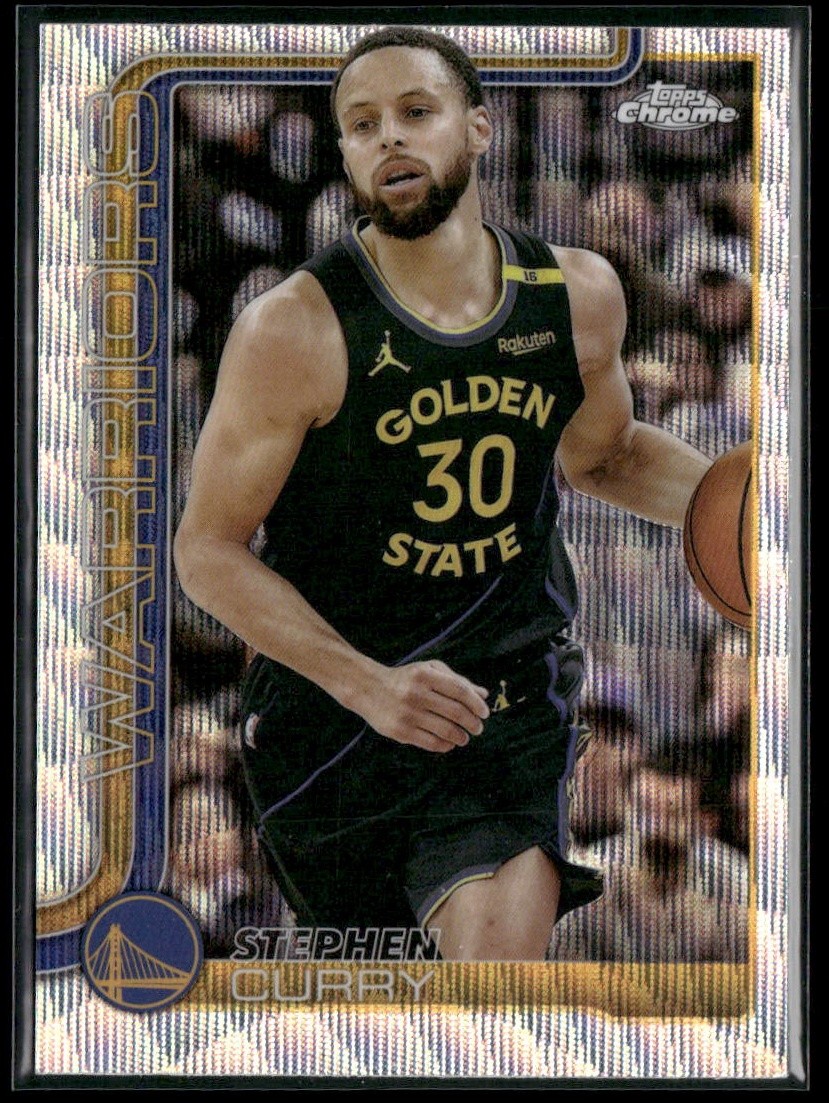 2025-26 Topps Chrome Wave Refractor #201 Stephen Curry