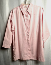 Mary Kay Vintage Consultant Smock Lab Coat Size S Pink B H