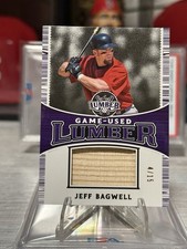 2024 Leaf Lumber - Game Used Lumber Relics Jeff Bagwell #GUL-42 Purple /15 (MEM)