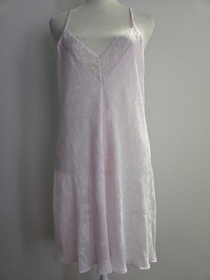 IN BLOOM by JONQUIL Women's M Lace Trim Racerback Chemise Nightgown NWT Sheer