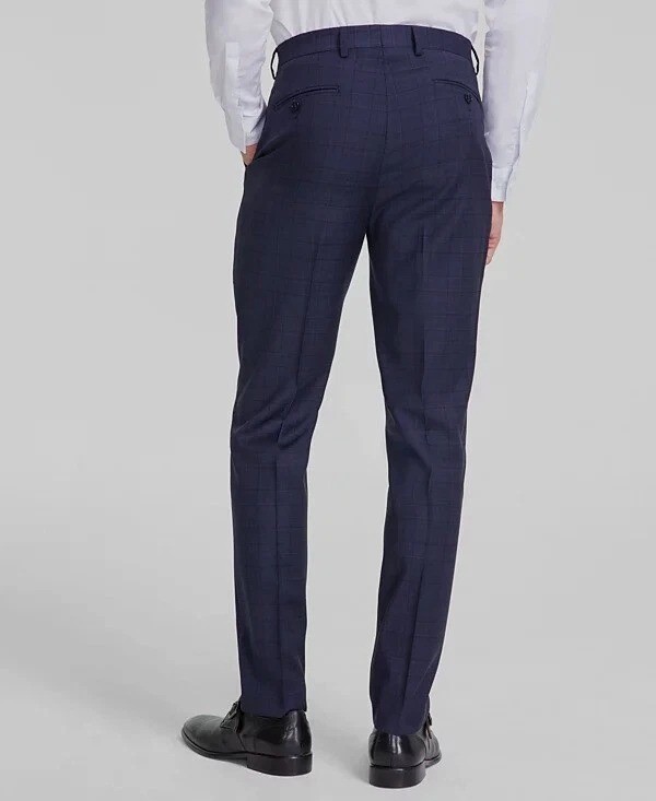 Michael Kors Mens Classic Fit Stretch Wool Suit Pants Blue Size 44Wx32L NWT image 3