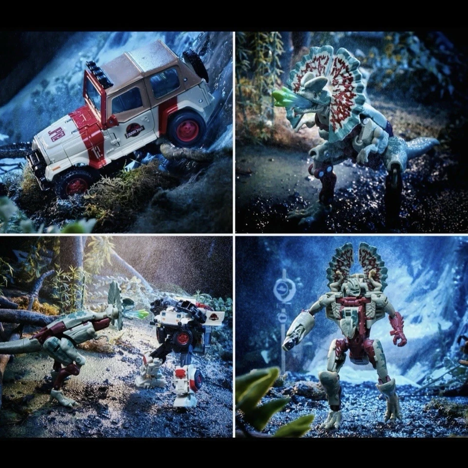2023 30th Anniversary Transformers vs Jurassic Park Dilophocon & Autobot JP-12 - Image 4 of 4