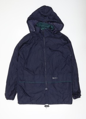 Regatta Herren Regenmantel Jacke blau klein mit Kapuze Outdoor wasserdicht