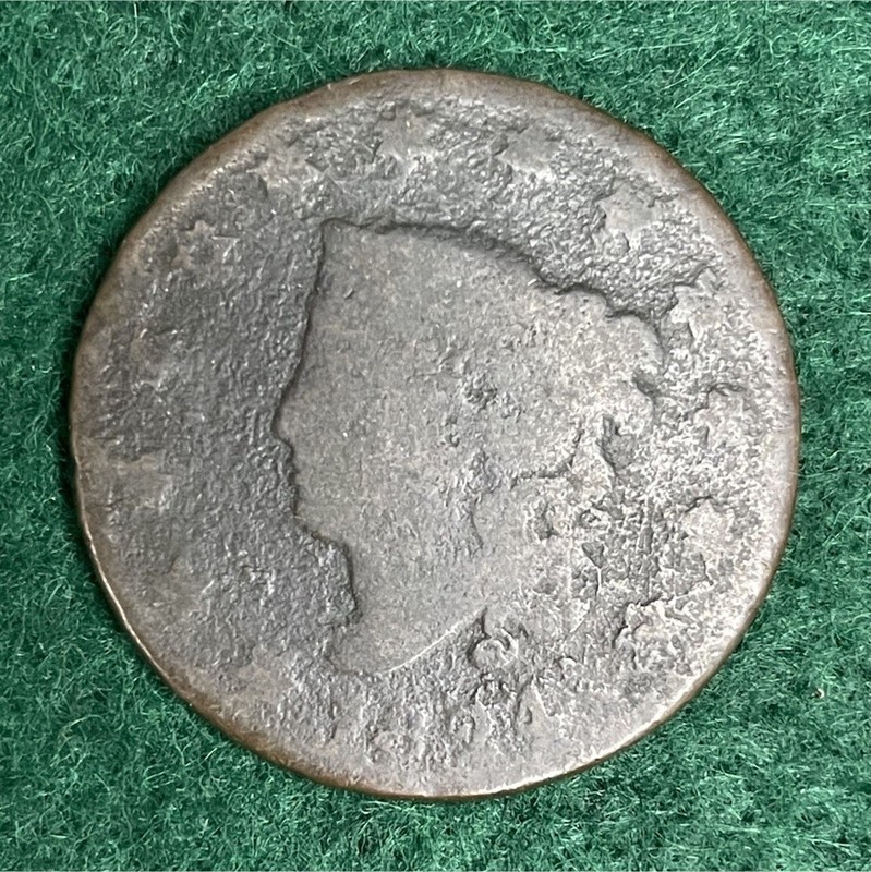1824 Coronet Head Large Cent