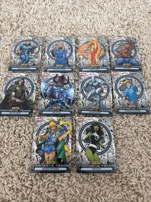 2026 Topps Chrome Marvel 65 Fantastic Years Complete Set 10 Cards (FY 1-10)