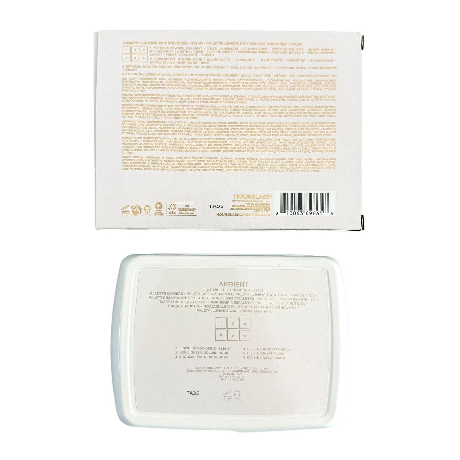 Hourglass SWAN Ambient Lighting Edit Unlocked Palette Holiday 2025 Limited Ed. - Picture 4 of 6