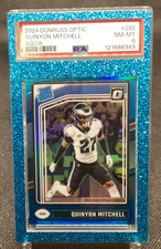 2024 Panini Donruss Optic - Rated Rookie Quinyon Mitchell #282 Aqua PSA 8