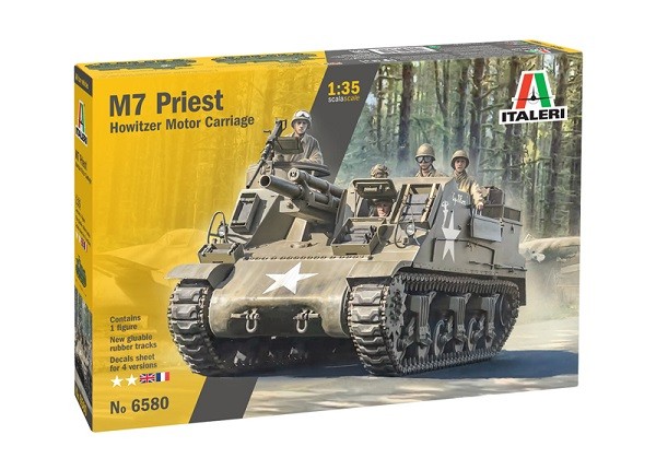 Italeri 6580 - 1/35 US M7 PRIEST Howitzer Motor Carriage - New