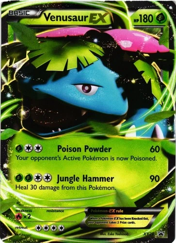 Pokémon TCG Venusaur EX Holo Black Star Promo Card XY28 LP