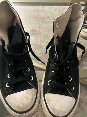 Converse Chuck Taylor All Star Lift High Top Lace-Up Sneakers Black/White