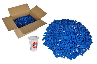 Androni 104118925 - Blox 500 blaue 8er Steine lose - Neu