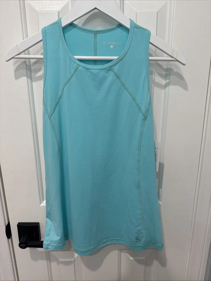 Nuevo con etiquetas Tanques Tenis Pickleball Sofibella Colores UV, Talla M, Rosa y Aqua Foto 3 de 4