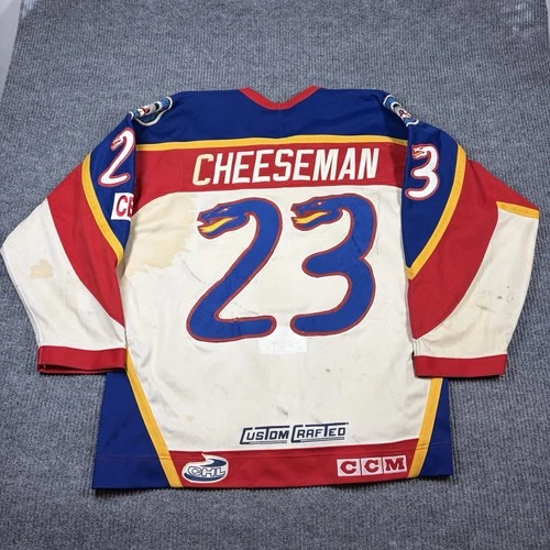 Vintage CCM Hockey Jersey Men's Game Worn Columbus Cottonmouths Game Worn Signed