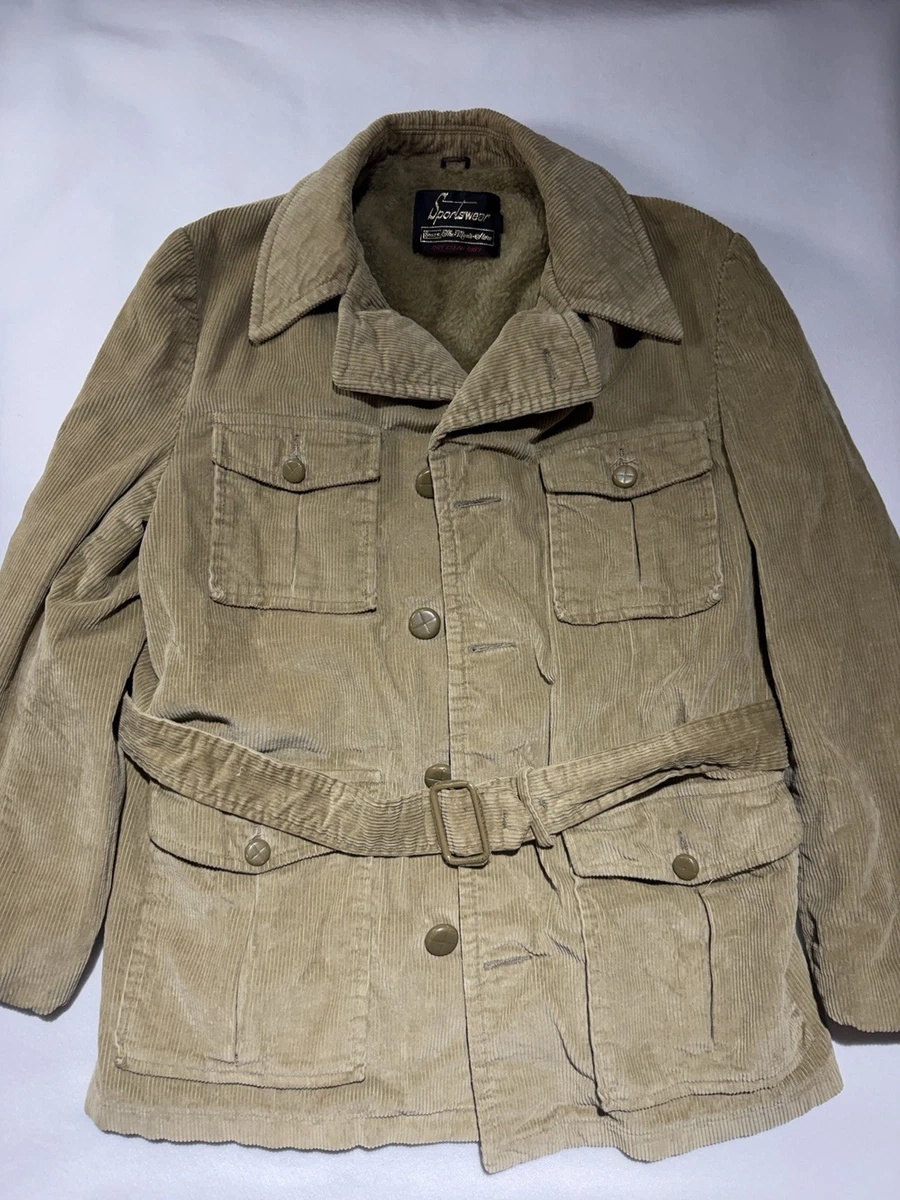 25+ Corduroy Brown 1970s Vintage Outerwear Coats & Jackets for Men