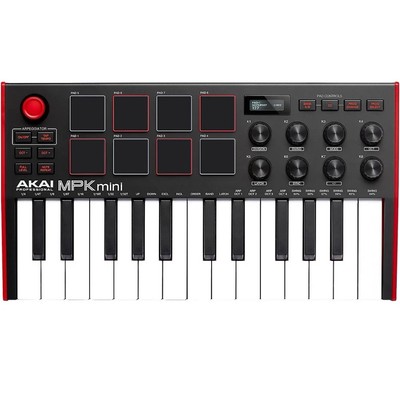 AKAI Professional MPK mini MK3未開封品 Akai MPK Mini MK3 25 Key Electronic Keyboard - Black/Red