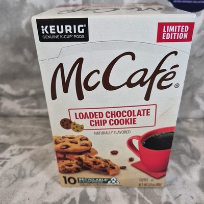 McCafe Loaded Chocolate Chip Cookie K-Cup Coffee 10 Pods (1 Pack) LIMITED Keurig