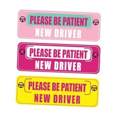 3 Pcs Student New Driver Sticker Signs for Car Bumper, Multicolor New Driver