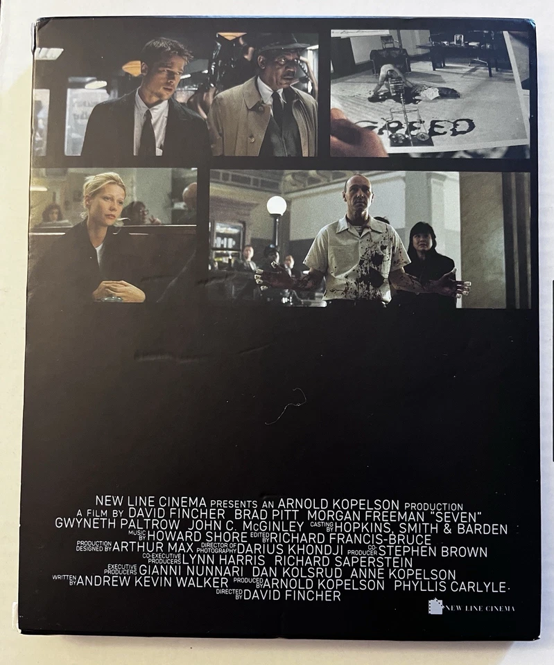 Seven Se7en 4k UHD Bluray Digipak Digibook - No Digital - Fincher Pitt Freeman - Image 2 of 2