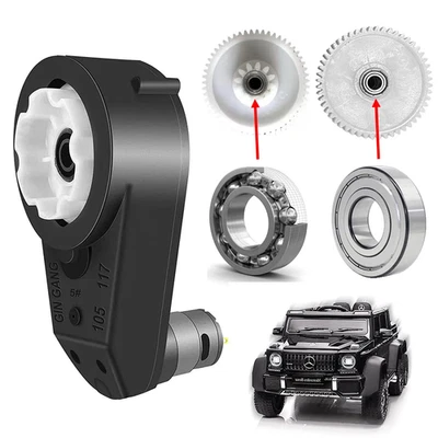 12V 550 40000RPM High Speed Steel Gears Motor Gearbox for Power Wheels Motor Upg