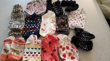 Lot of 12 Items BABY CLOTHES SOCKS  1 Leg Warmer INFANT to TODDLER Very Good