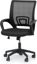 Ergonomic Office Desk Chair, Mid-Back Mesh Computer Chair, Swivel Chair with Bre