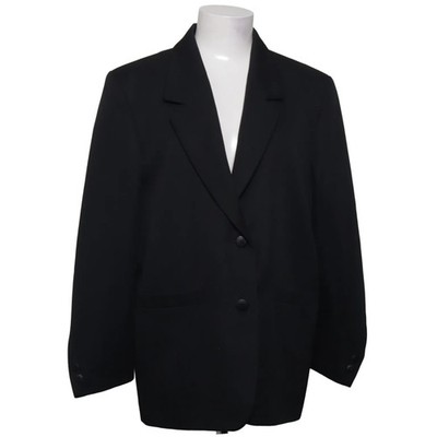Blazer, Größe: L, Schwarz, Polyester, Einfarbig, Damen #bE9